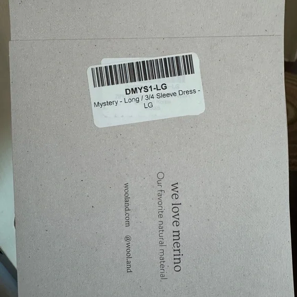 Wooland, Polo Striped Long Sleeve Dress - Green and White, wool& - Picture 3 of 3